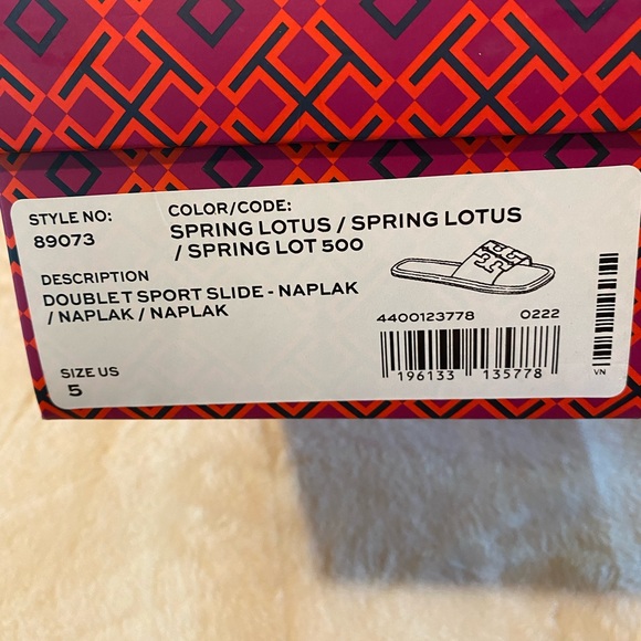 TORY BURCH DOUBLE T SPORT SLIDE - Picture 8 of 8